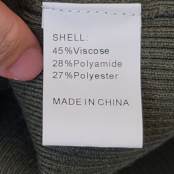 NWT Fashion Women's Quarter Zip Pullover Turtleneck Dark Green Sweater S - Picture 12 of 13